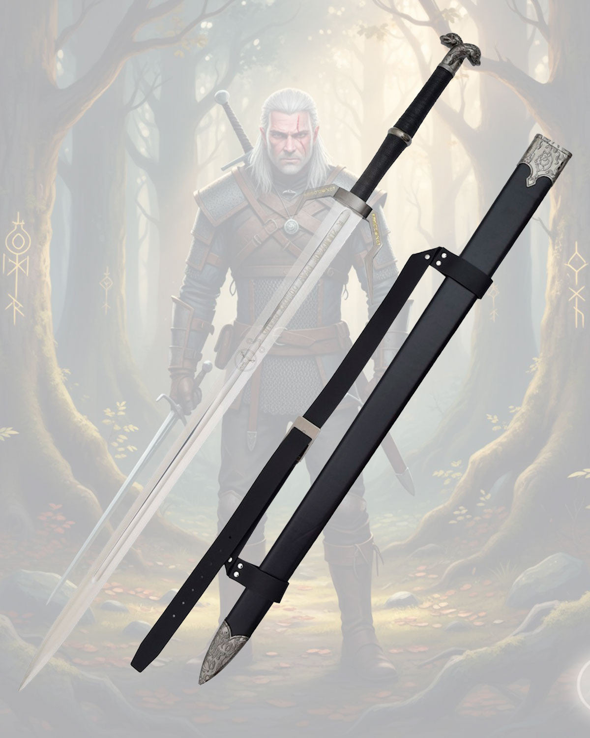 Espada decorativa con vaina de Geralt de Rivia, The Witcher
