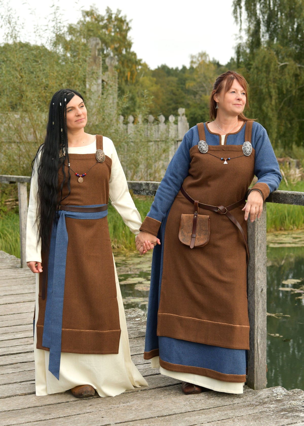 Vestido Vikingo de Lana Annik Sarga Diamante Marrón