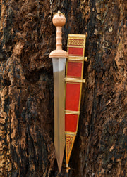 Espada Gladius Romano Dubravicaj con vaina (siglo I d.C.)