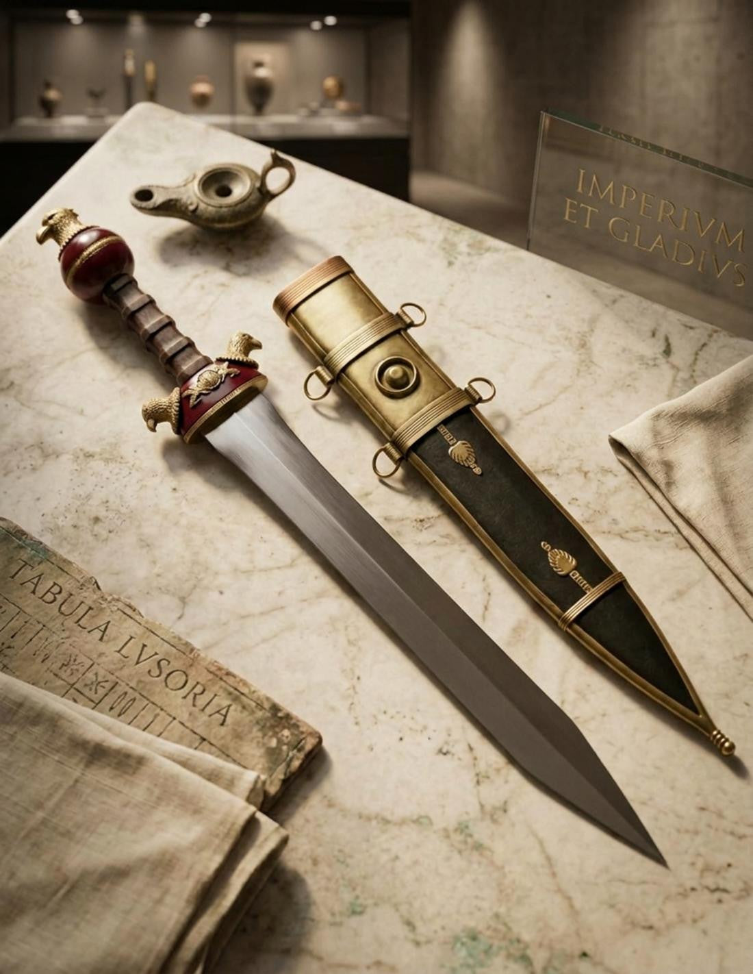 Gladius Romano Águila Imperial, Acero 1075