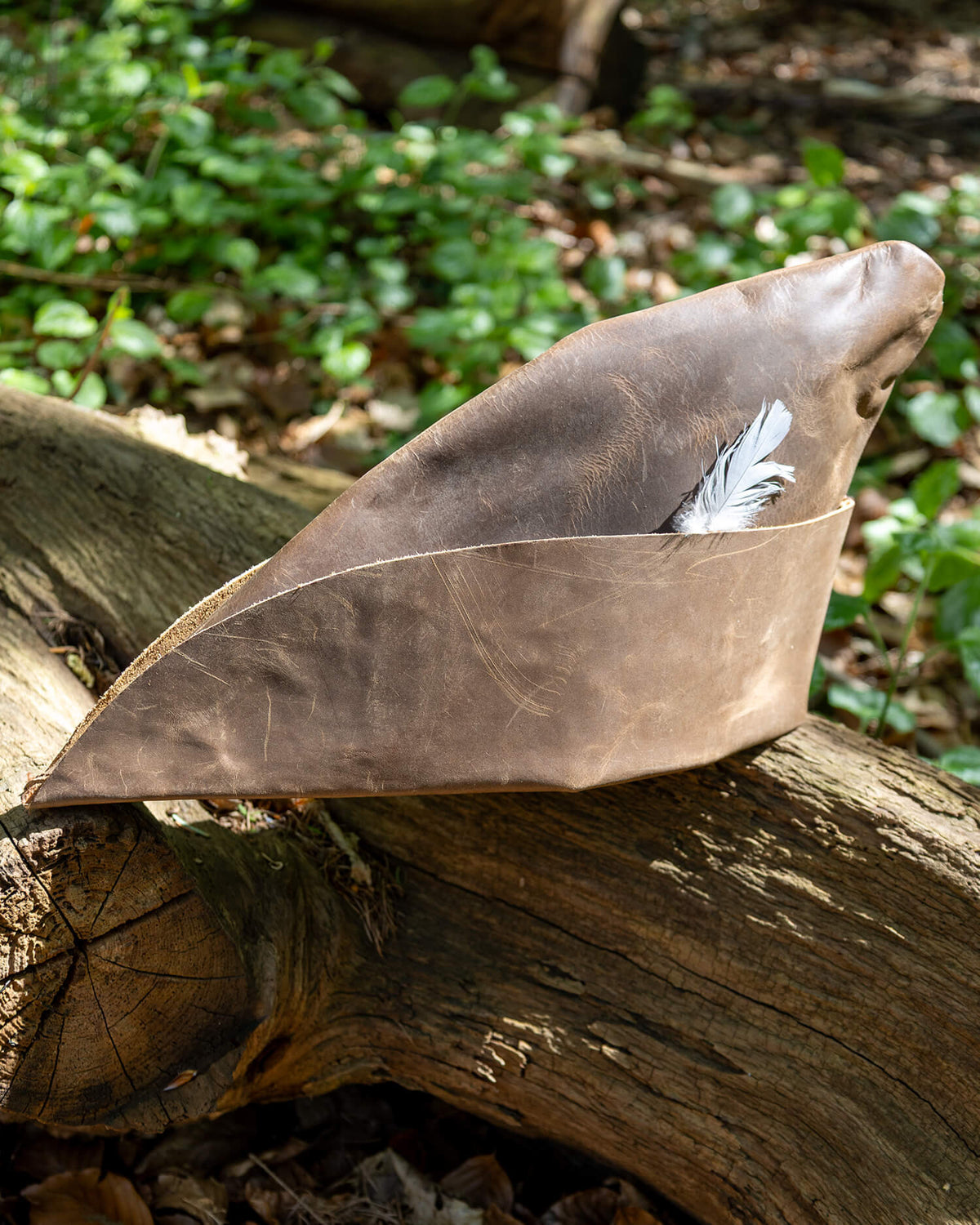 Sombrero de cazador en cuero marrón modelo Loxley