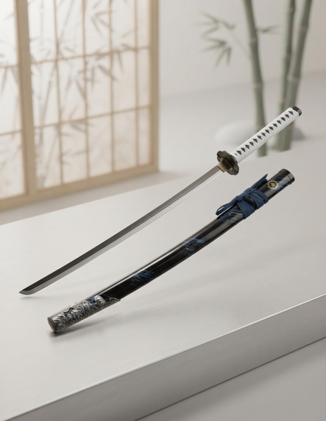 Katana no oficial de bambú Blu Sakai - Ghost of Tsushima _IA