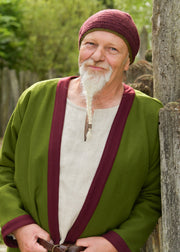Abrigo vikingo de lana forrado, modelo Forseti