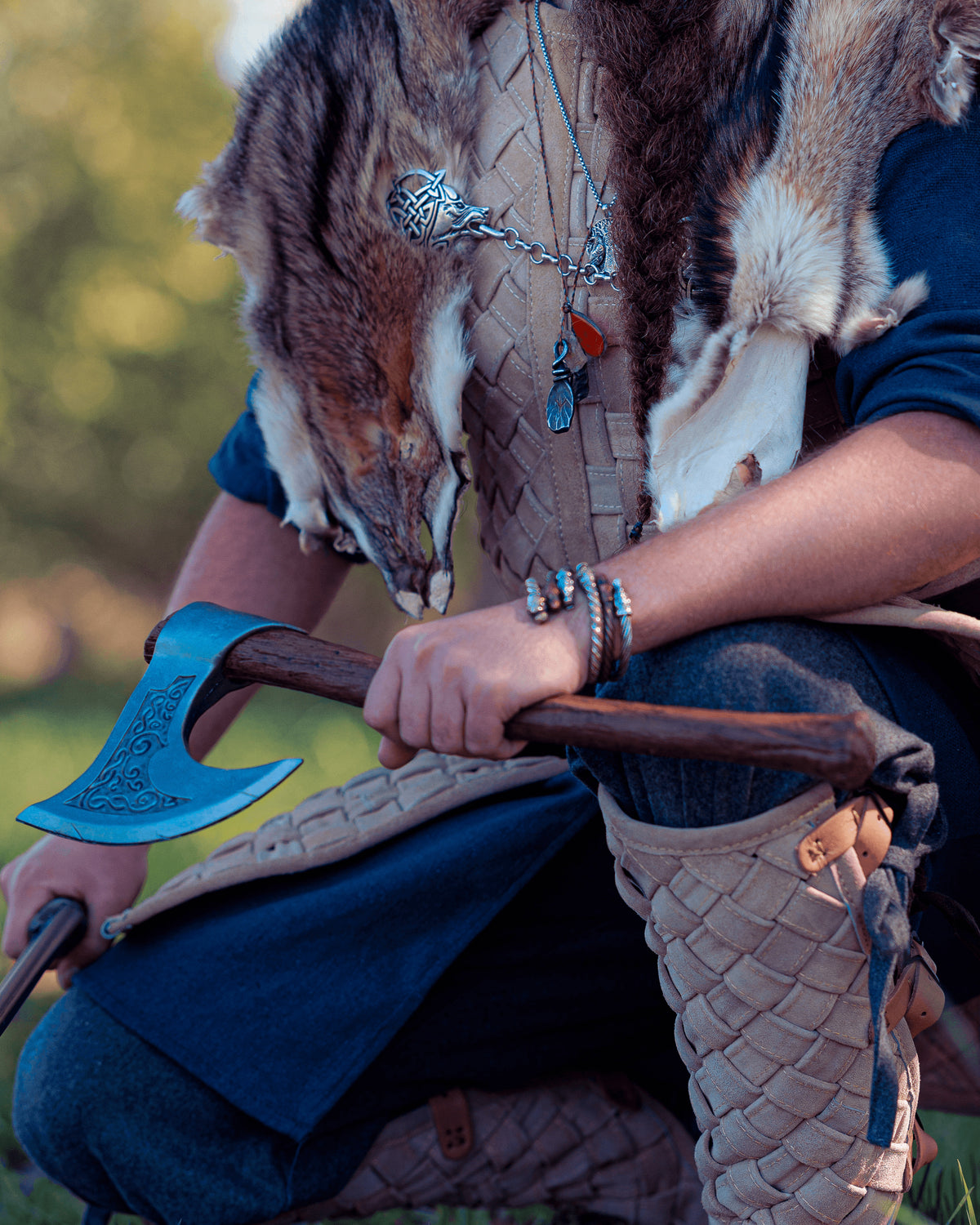 Hacha vikinga para LARP modelo Virporter