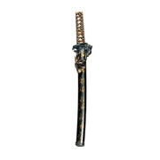 Wakizashi dragon vaina negro-oro
