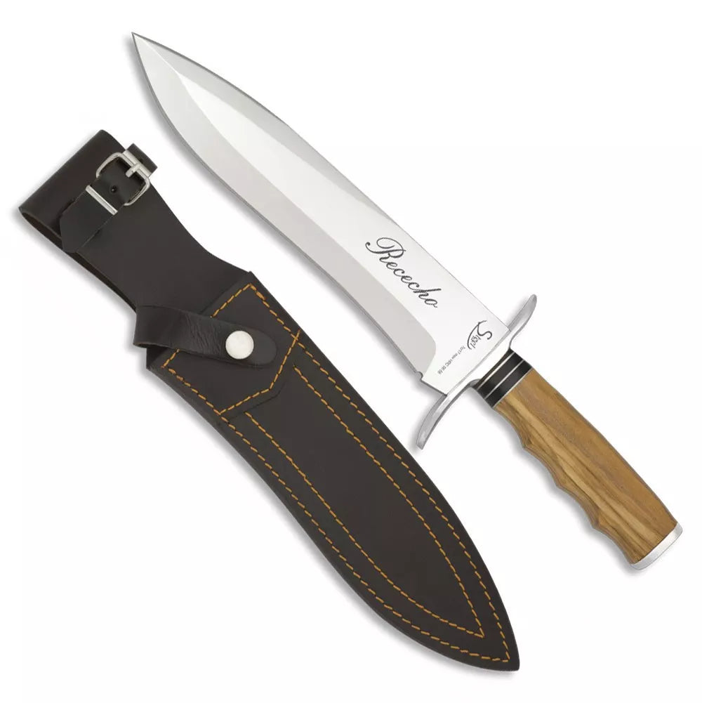 Cuchillo de remate Caza Rececho, mango olivo
