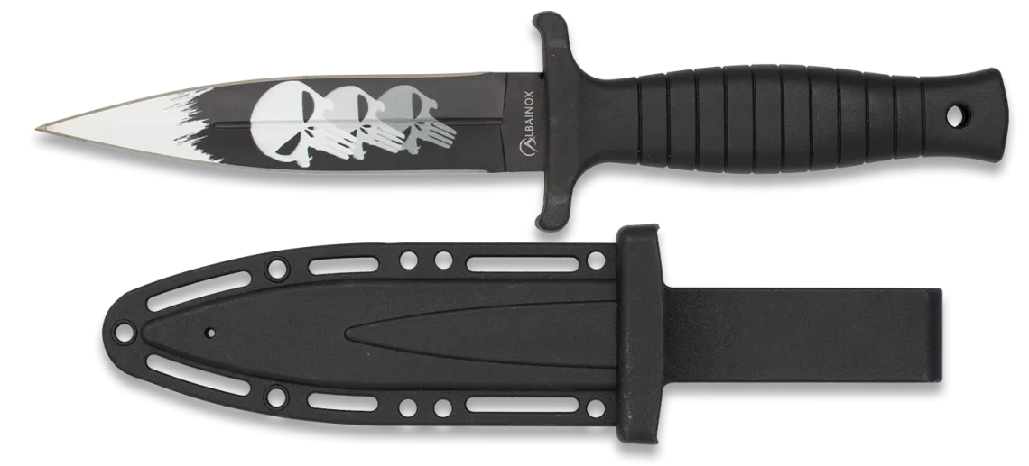 Cuchillo táctico Botero Calaveras, hoja 23 cm.
