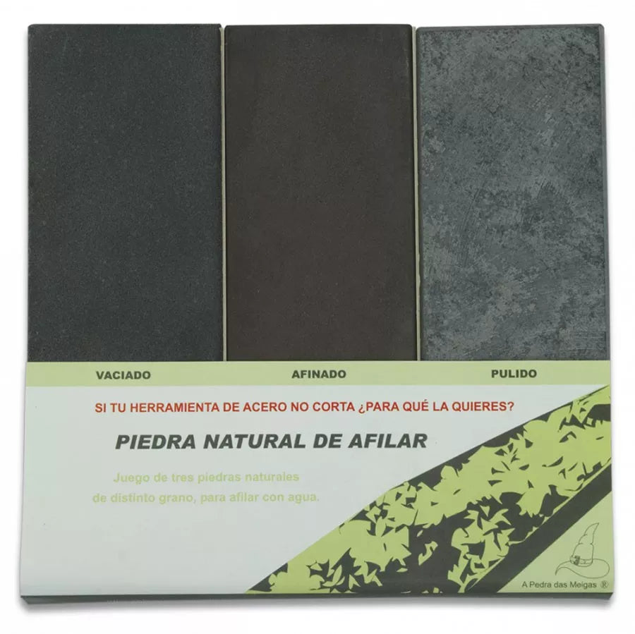 Set 3 Piedras Naturales para afilar