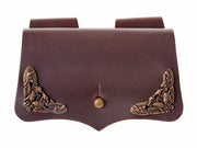 Bolsa de 5 pócimas en piel con cierre de botón (16,5 x 11 cm.)