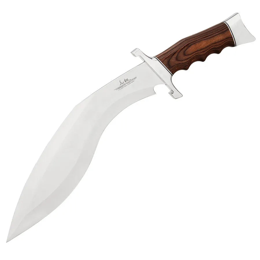 Cuchillo Kukri de combate Gil Hibben con funda en cuero