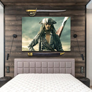 Pack Espada Jack Sparrow Piratas Del Caribe + Estandarte