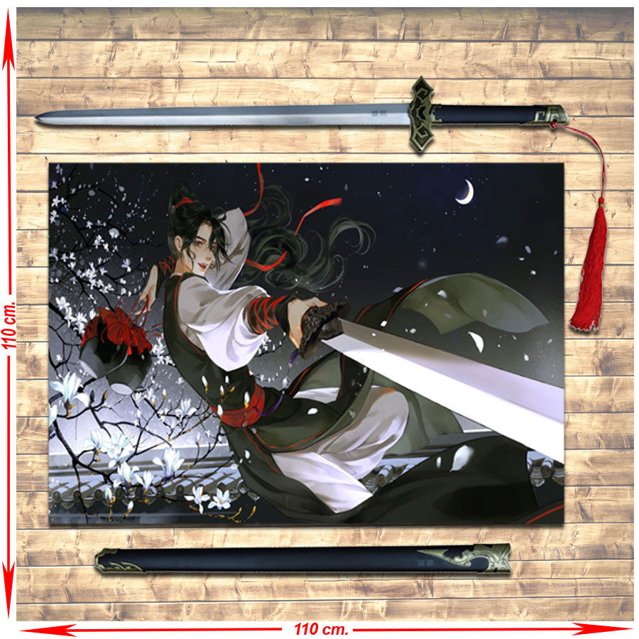 Pack estandarte + Espada Wei Wuxian De Mo Dao Zu Shi