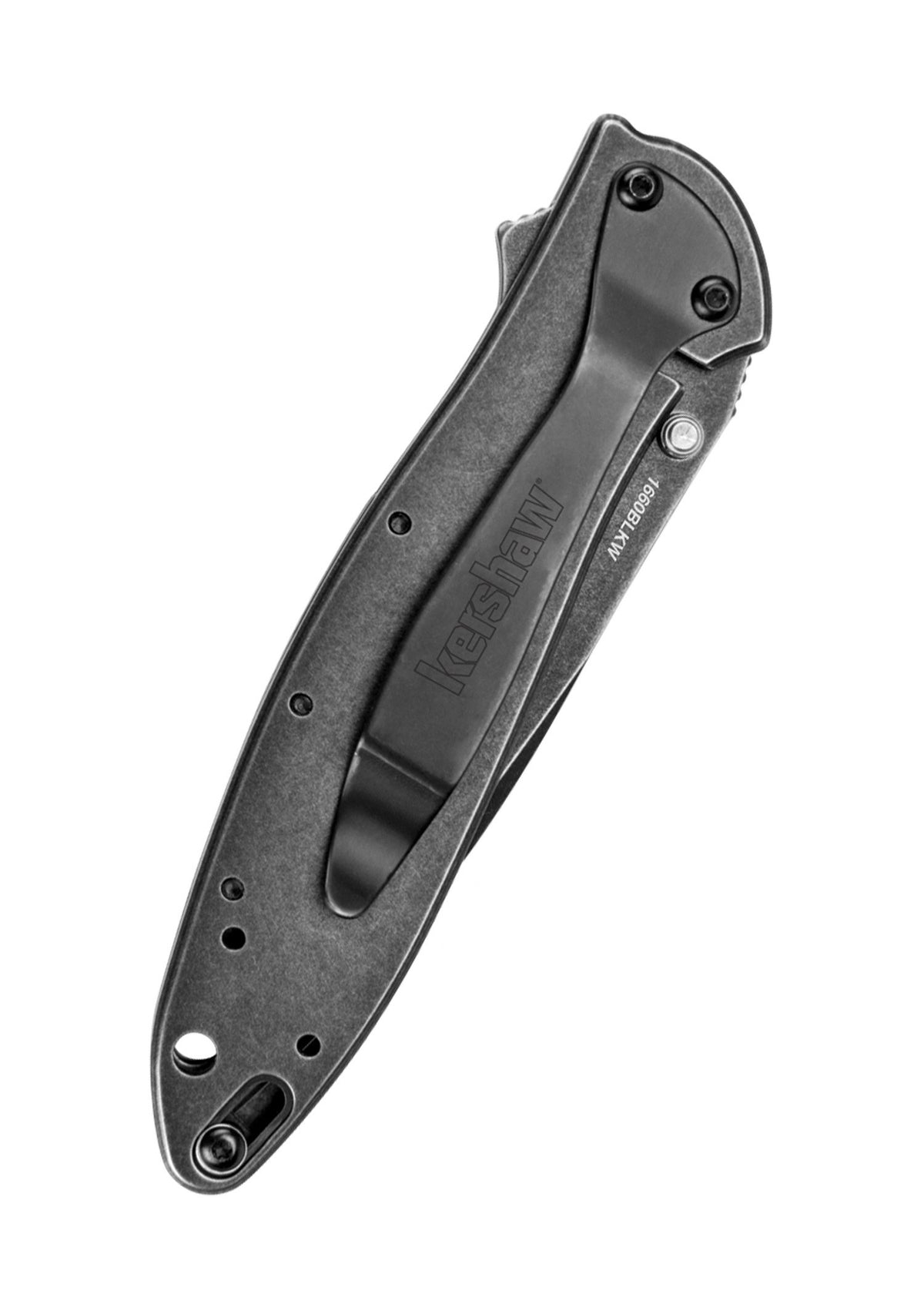 Navaja de bolsillo Kershaw Leek, negro lavado