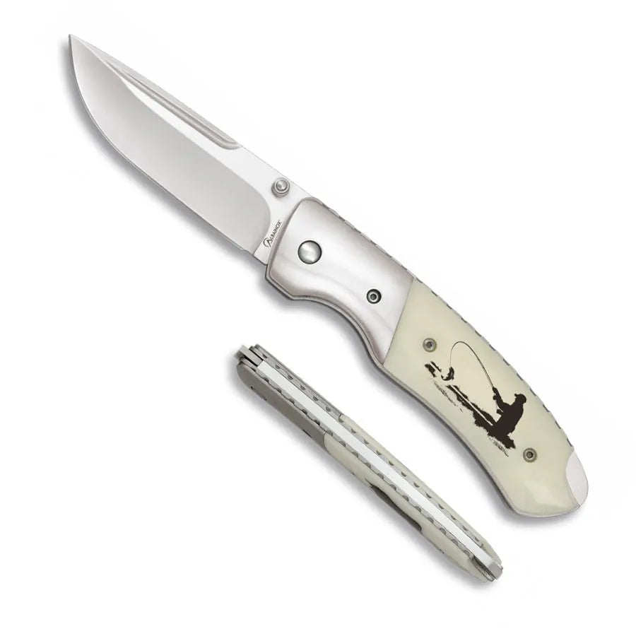 Navaja deluxe pescador, mango ABS decorado