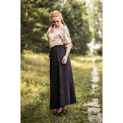 Falda medieval mujer Smilla, marrón oscuro