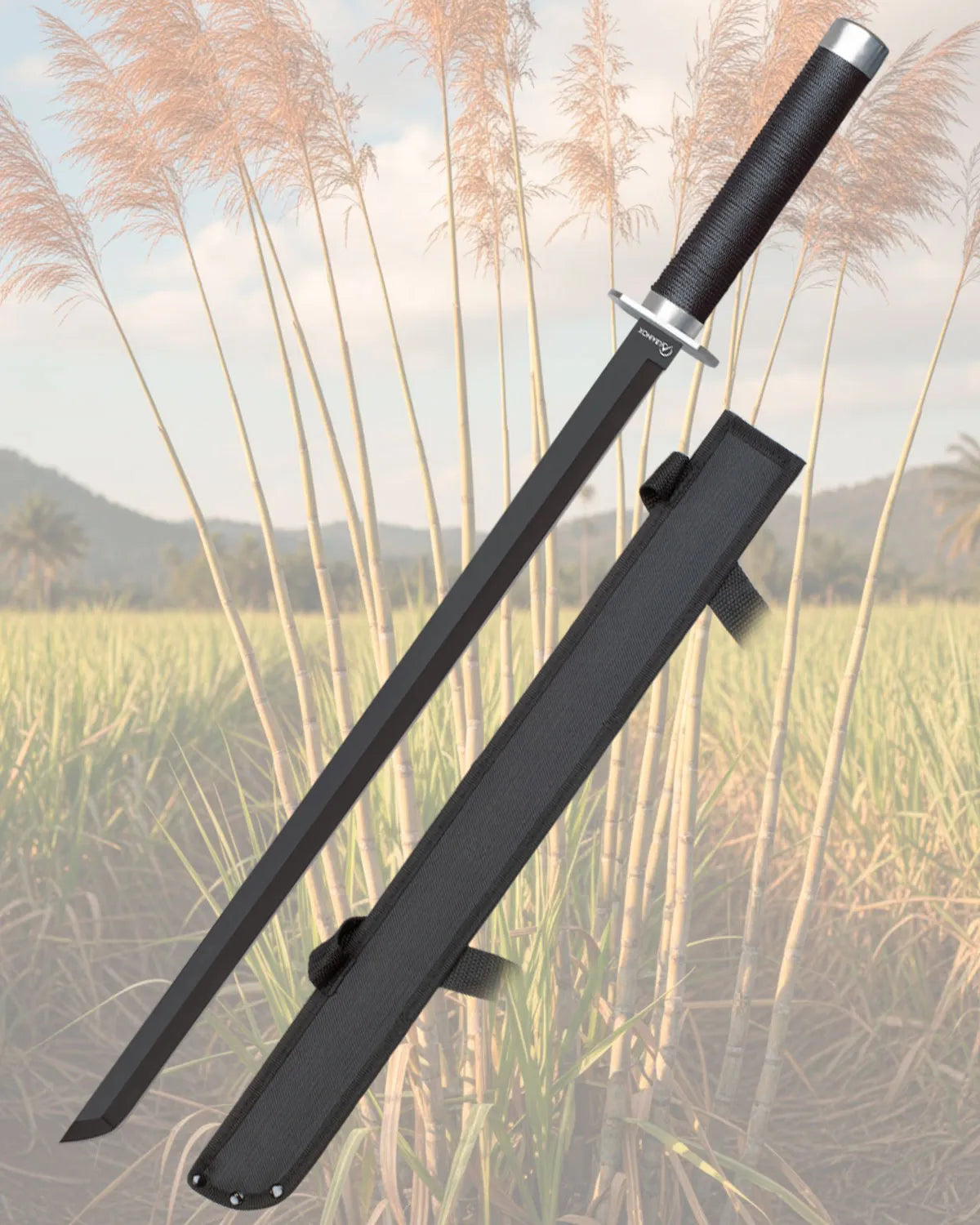Machete cortacañas Albainox modelo Katana, hoja 50 cm.