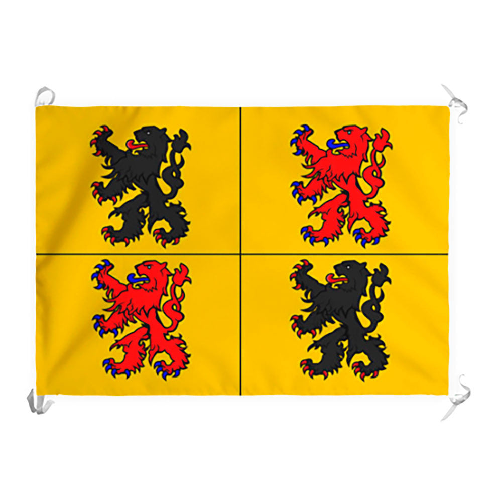 Estandarte medieval Henao, provincia del Reino de Bélgica (100x70 cm.)