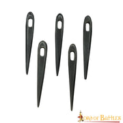 Set 5 agujas vikingas en cuerno (6 cm.)