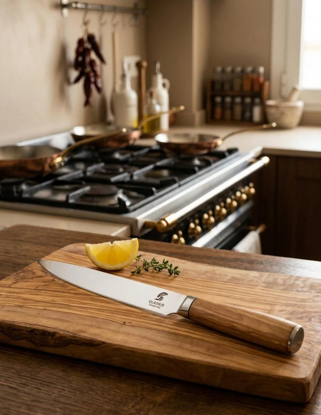 Cuchillo Fileteador hoja 20 cm. mango olivo