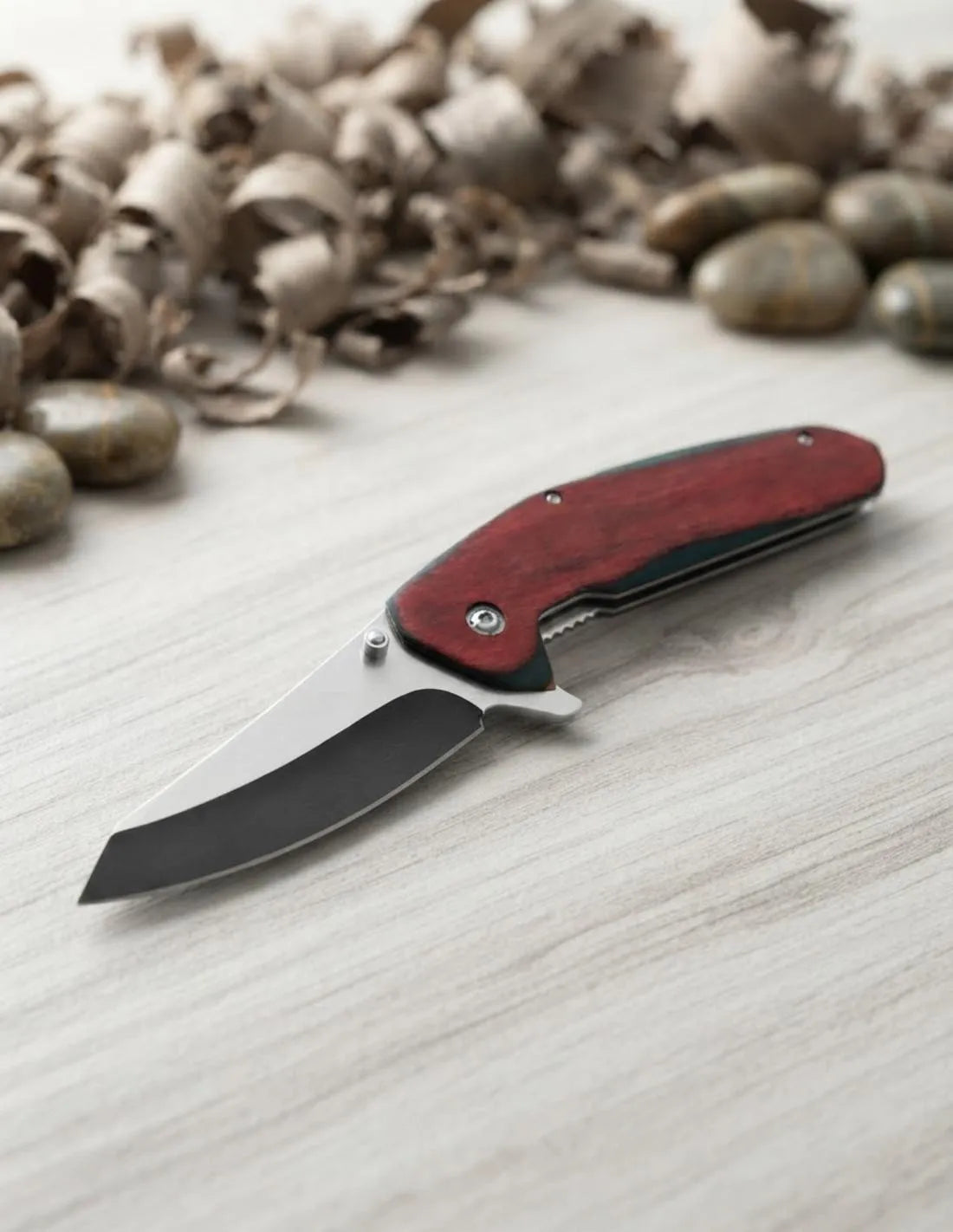 Navaja de campo Albainox hoja tanto, stamina roja _IA