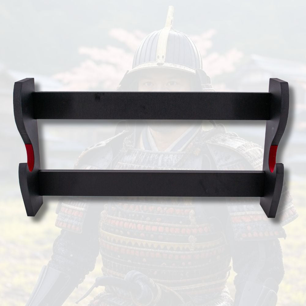 Soporte de pared en madera para 1 katana