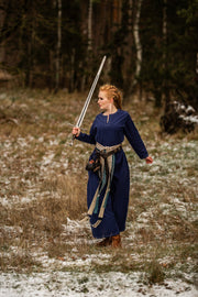 Vestido Vikingo mujer Helga en azul