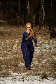 Vestido Vikingo mujer Helga en azul
