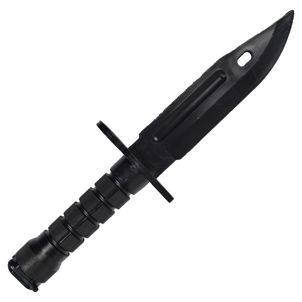 Cuchillo bayoneta de entrenamiento en plastico, color negro