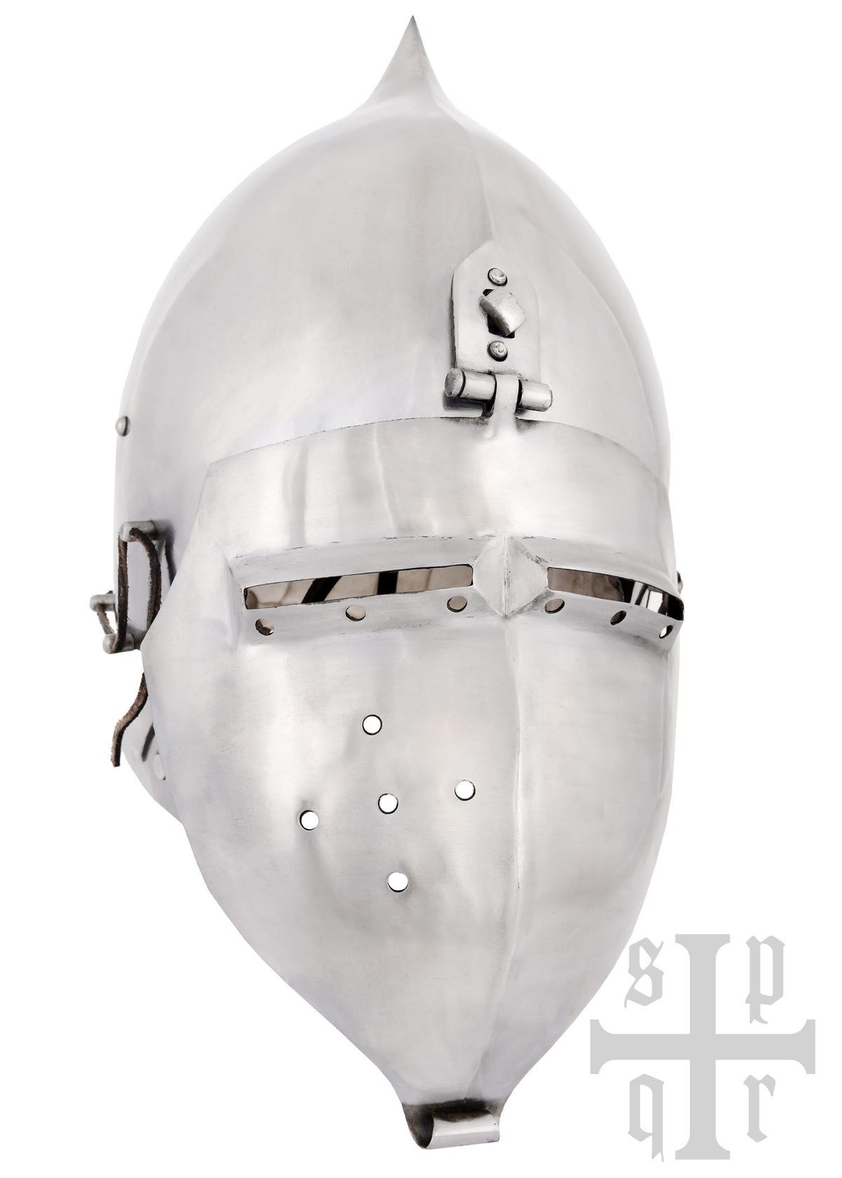 Bacinete Medieval con visera y tapa cebolla